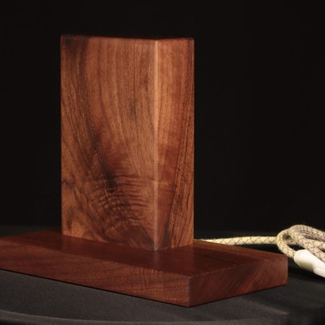 Block lights is a sculpture lamp all made in wood.
